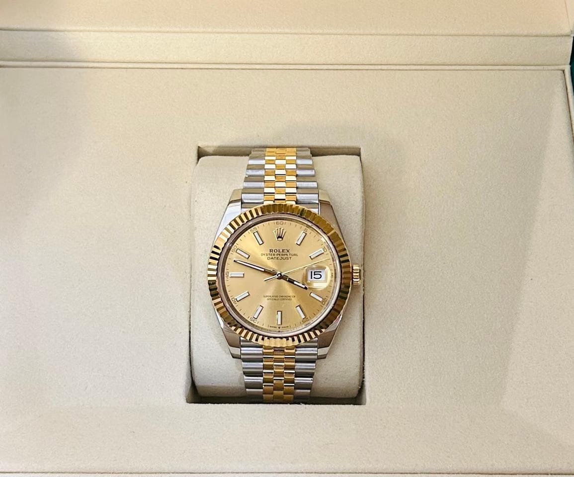 Rolex | Datejust | 126333 | 41 mm | Gold/Steel | Champagne | Automatic