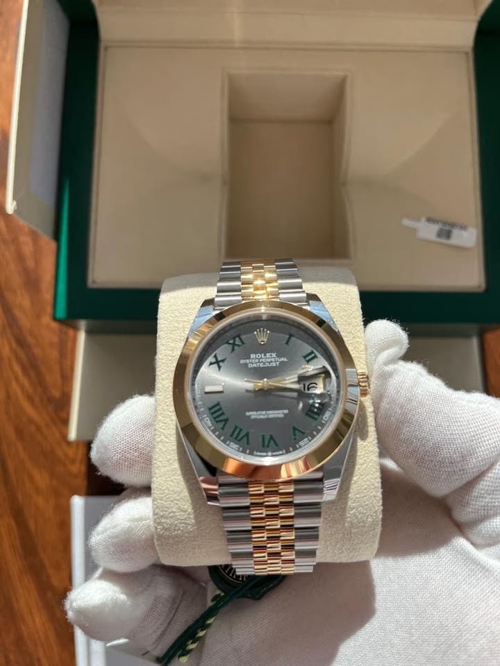 Rolex | Datejust | 126303 | Yellow gold | 41 mm | Gold/Steel | Grey | Automatic