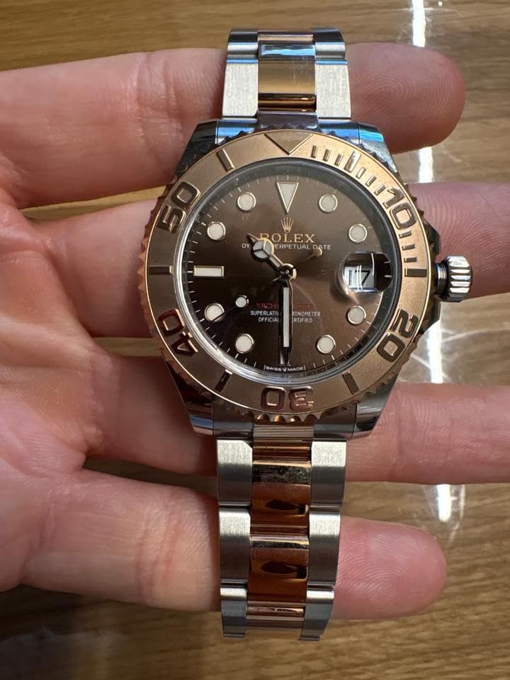 Rolex | Yacht-Master | 268621 | Rose gold | 37 mm | Gold/Steel | Brown | Automatic