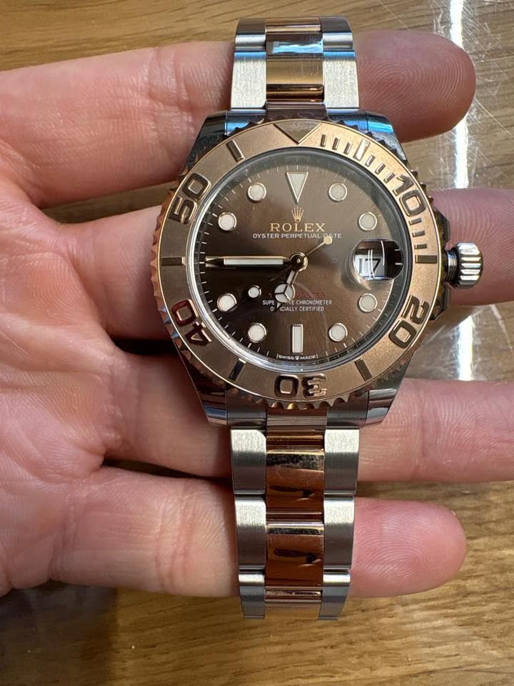 Rolex | Yacht-Master | 268621 | Rose gold | 37 mm | Gold/Steel | Brown | Automatic