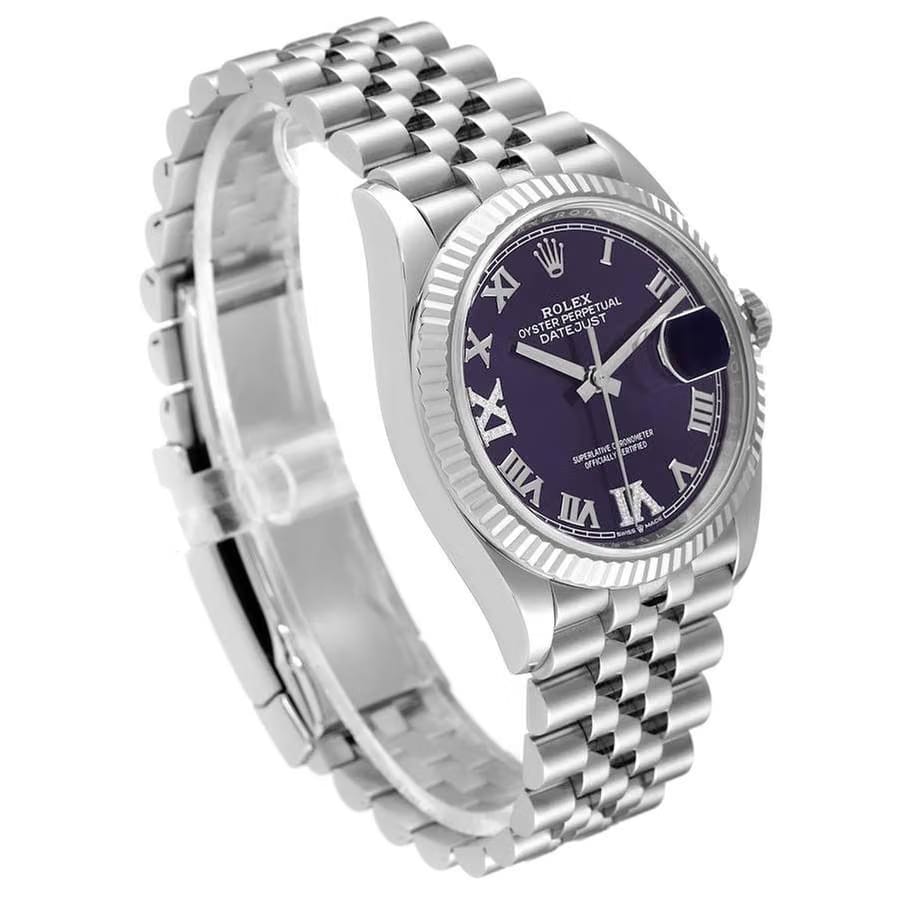 Rolex | Datejust | 126234-0021 | Steel | 36 mm | Steel | Purple | Automatic