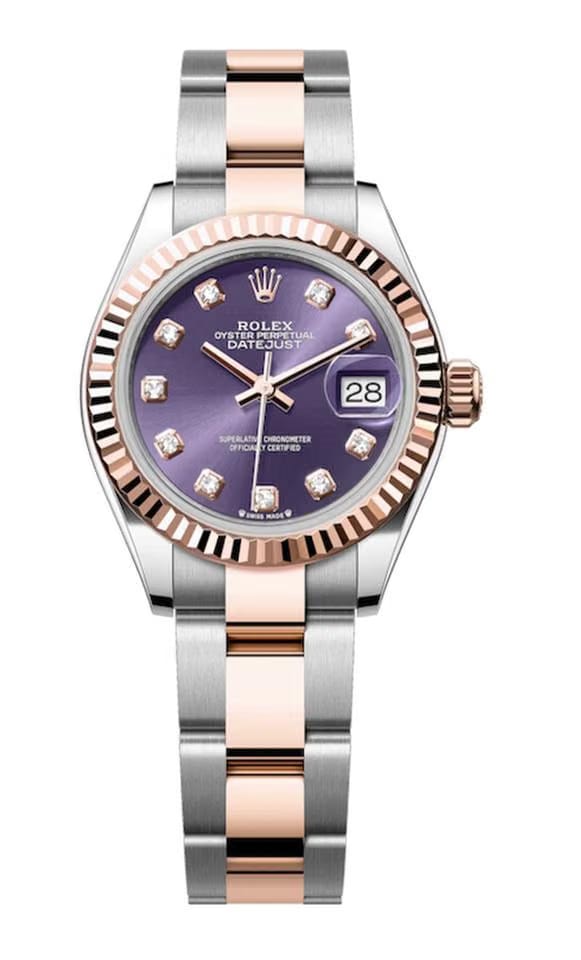 Rolex | Datejust | 279171 | Steel | 28 Mm | Rose Gold | Purple | Automatic