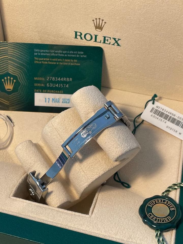 Rolex | Datejust | 278344RBR | 31 mm | Steel | Silver | Automatic