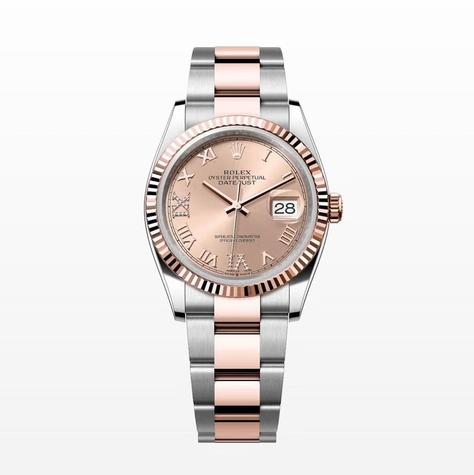 Rolex | Datejust | 126231 | Steel | 36 x 44 mm | Gold/Steel | Pink | Automatic