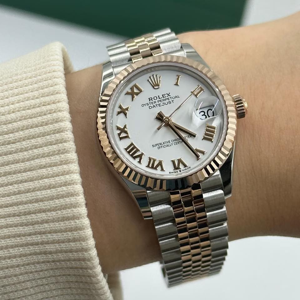 Rolex | Datejust | 278271 WHITE ROMAN JUB | Gold/Steel | 31 x 37 mm | Gold/Steel | White | Automatic