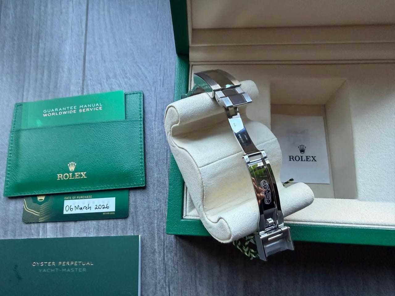 Rolex | Yacht-Master | 268621 | Platinum | 37 mm | Gold/Steel | Grey | Automatic