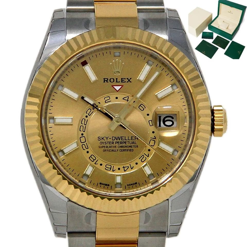 Rolex | Sky-Dweller | 326933 | Steel | 42 mm | Gold/Steel | Champagne | Automatic