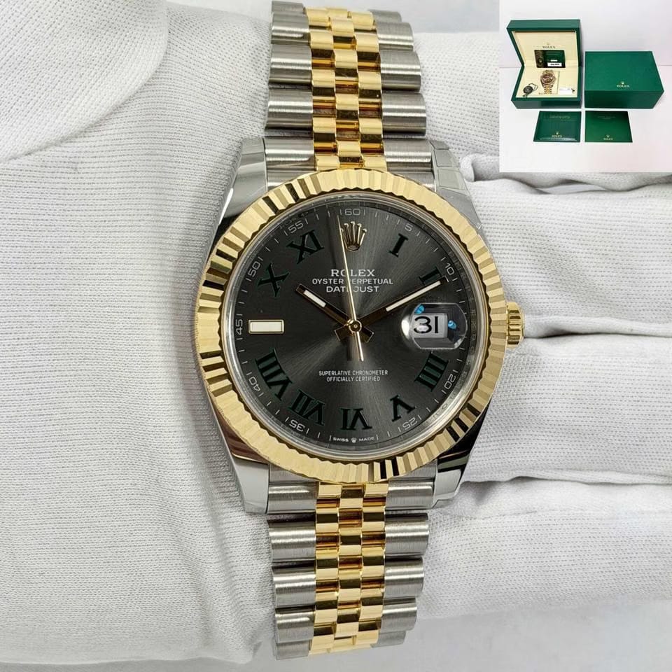 Rolex | Datejust | 126333 | Yellow gold | 41 mm | Grey