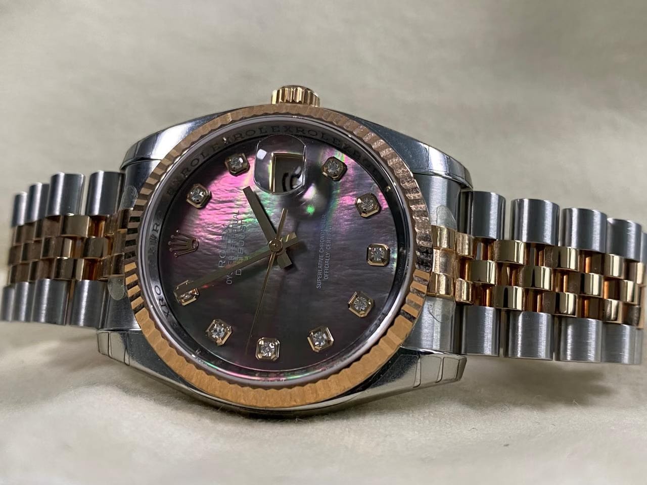Rolex | Datejust | 116231 | Gold/Steel | 36 mm | Gold/Steel | Mother of pearl | Automatic