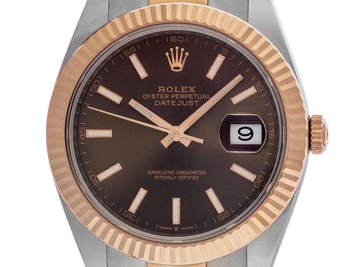 Rolex | Datejust | 126331 | Gold/Steel | 41 mm | Brown