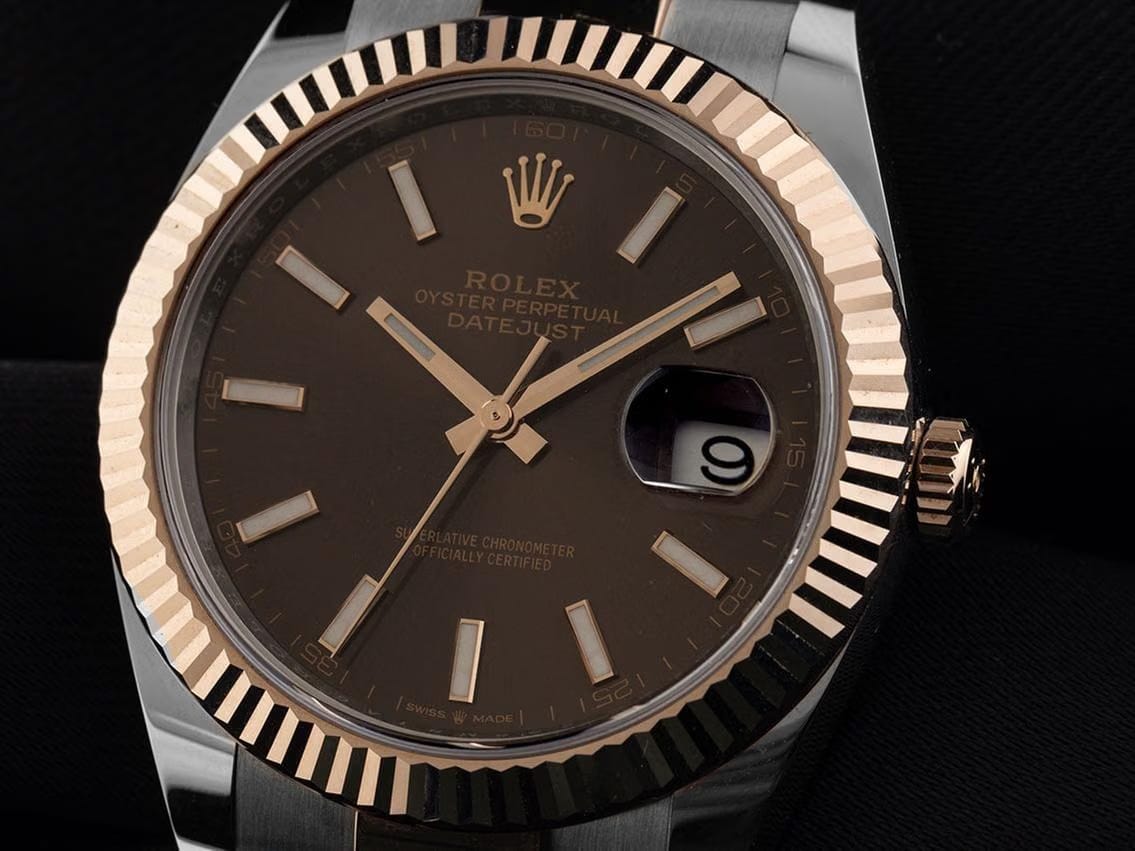 Rolex | Datejust | 126331 | Gold/Steel | 41 mm | Brown