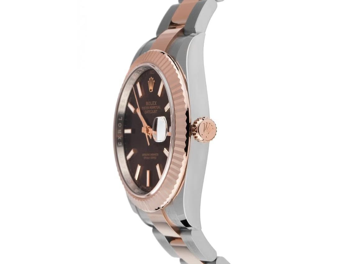 Rolex | Datejust | 126331 | Gold/Steel | 41 mm | Brown