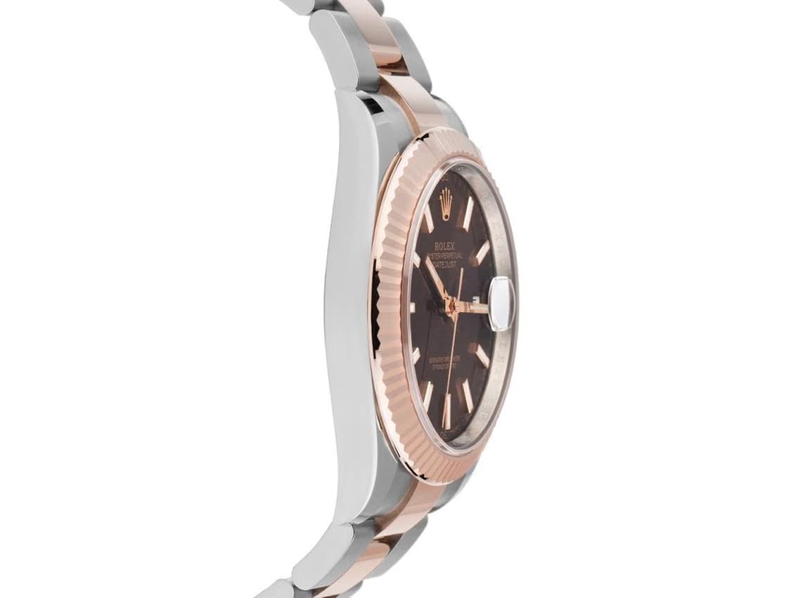 Rolex | Datejust | 126331 | Gold/Steel | 41 mm | Brown