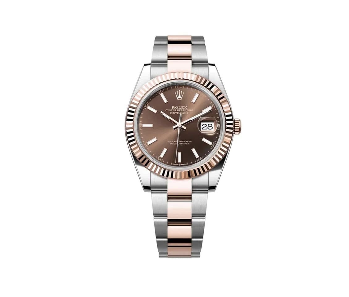 Rolex | Datejust | 126331 | Rose gold | 41 mm | Rose gold | Brown | Automatic