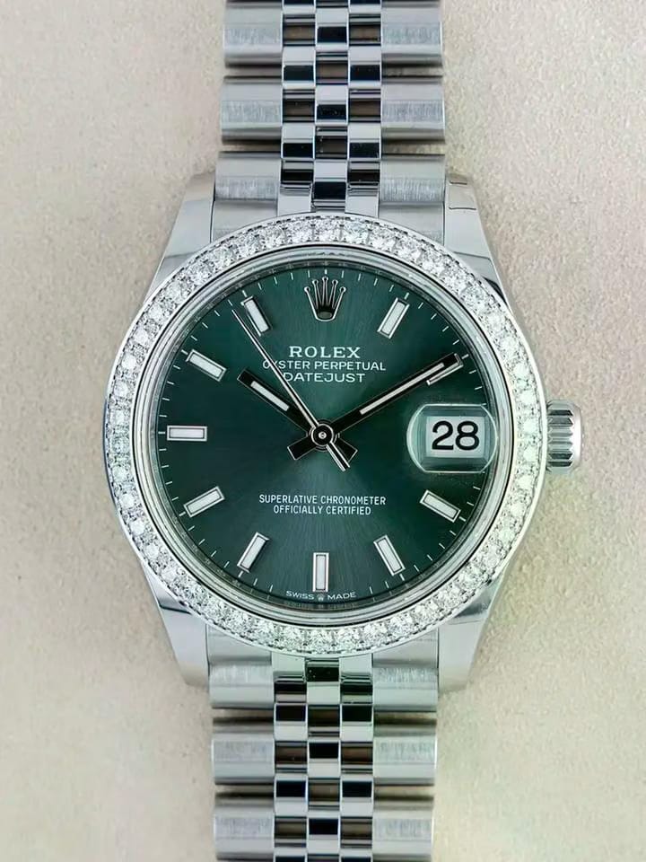Rolex | Datejust | 278384RBR | Steel | 31 mm | Steel | Green | Automatic