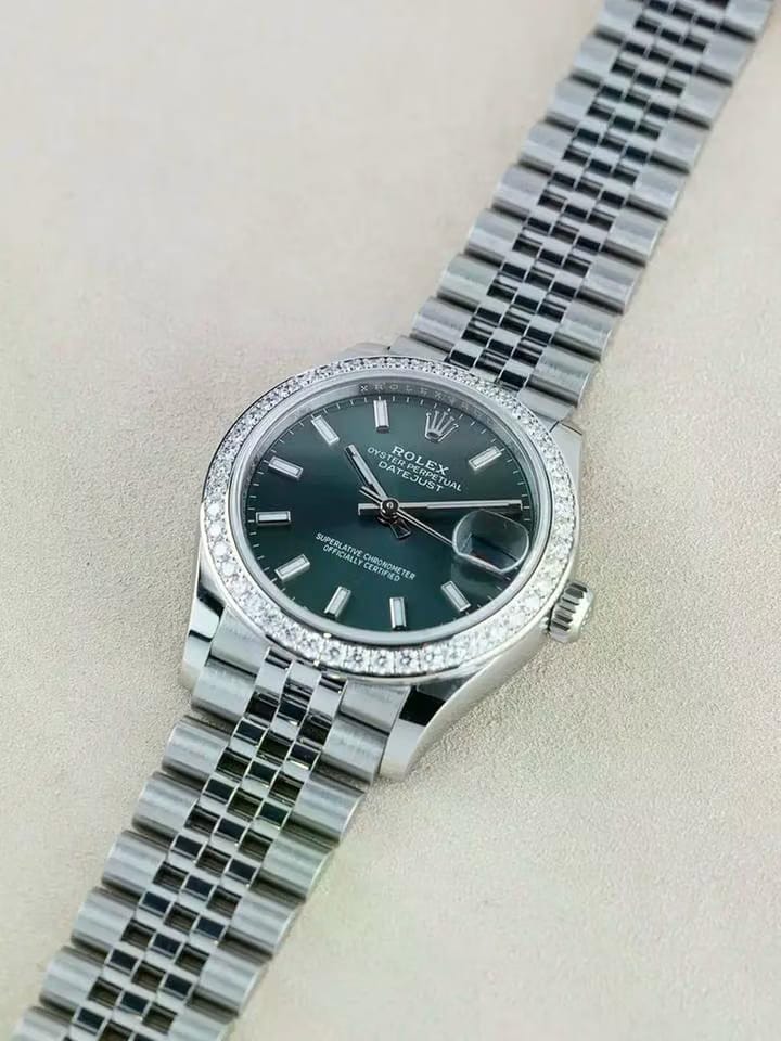 Rolex | Datejust | 278384RBR | Steel | 31 mm | Steel | Green | Automatic