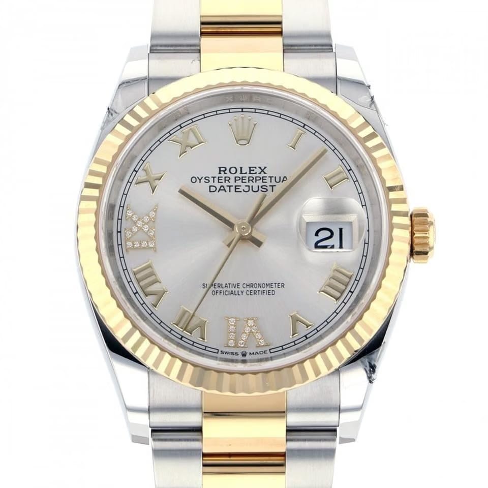 Rolex | Datejust | 126233 | Gold/Steel | 36 Mm | Silver | Automatic