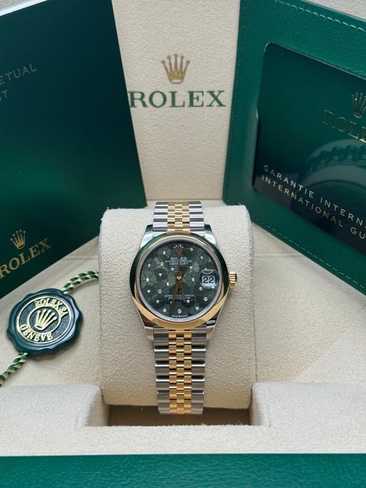 Rolex | Datejust | 278243 | Gold/Steel | 31 mm | Gold/Steel | Green | Automatic