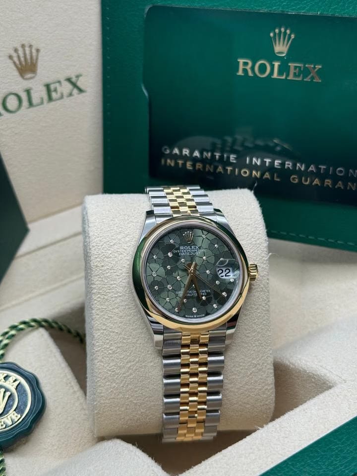 Rolex | Datejust | 278243 | Gold/Steel | 31 mm | Gold/Steel | Green | Automatic