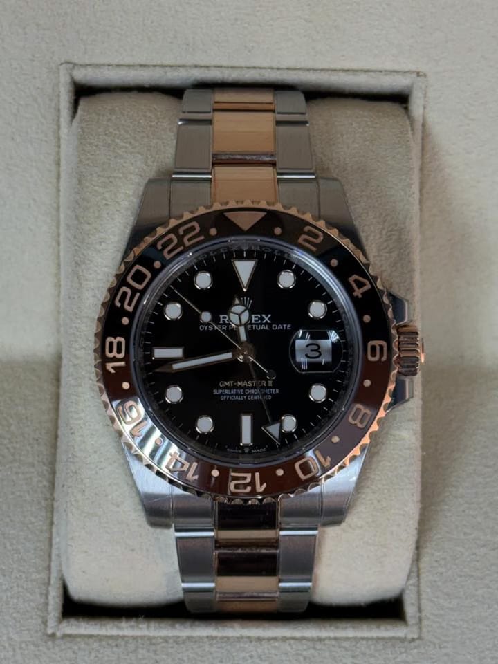 Rolex | GMT-Master II | 126711CHNR | Rose gold | 40 mm | Gold/Steel | Black | Automatic