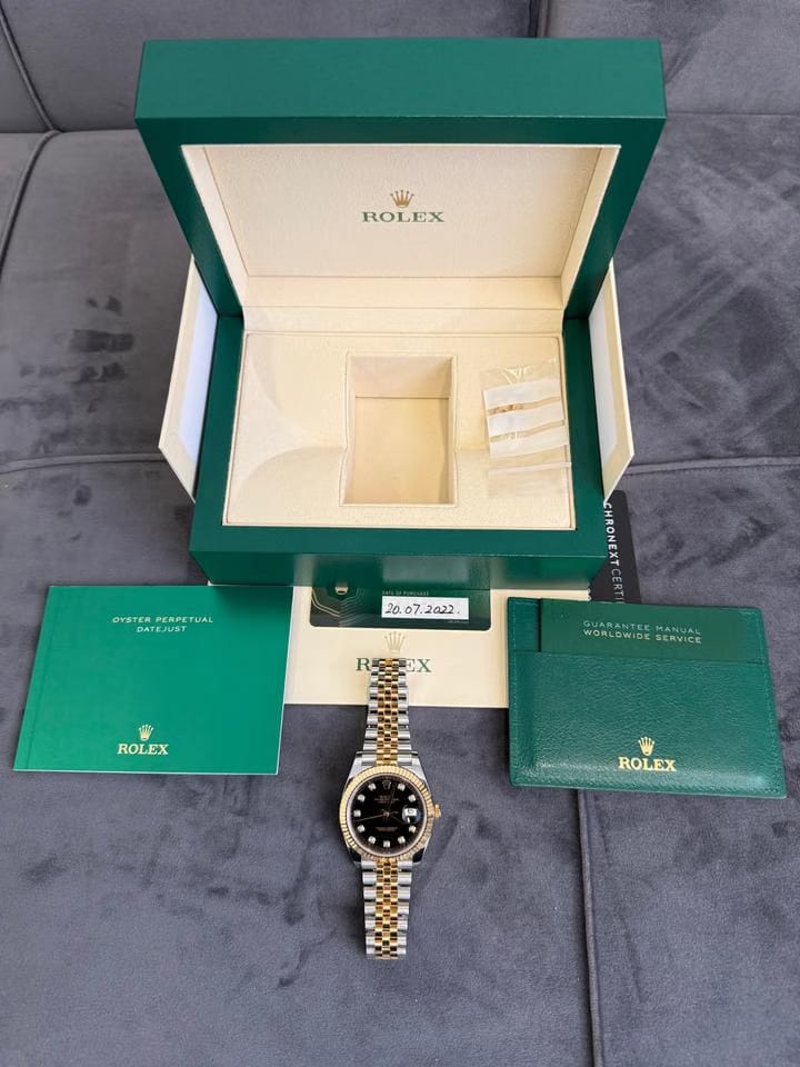Rolex | Datejust | 126333 | Yellow gold and steel | 41 mm | Gold/Steel | Black | Automatic