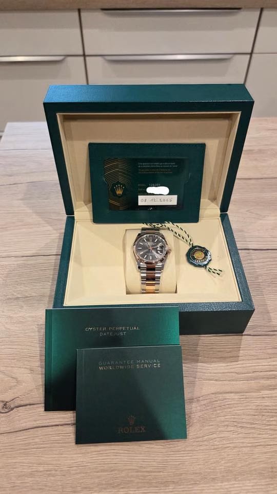 Rolex | Datejust | 126201 | 36 x 44 mm | Gold/Steel | Grey | Automatic