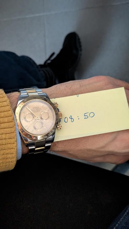 Rolex | Daytona | 116523 | Yellow gold | 40 mm | Gold/Steel | Champagne | Automatic