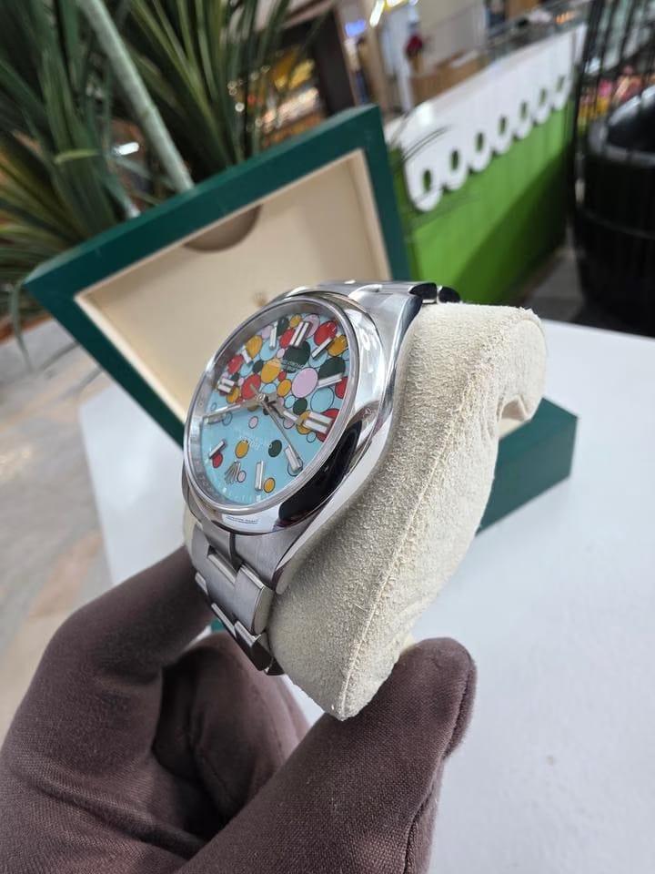 Rolex | Oyster Perpetual | 124300 | Steel | 41 mm | Steel | Turquoise | Automatic