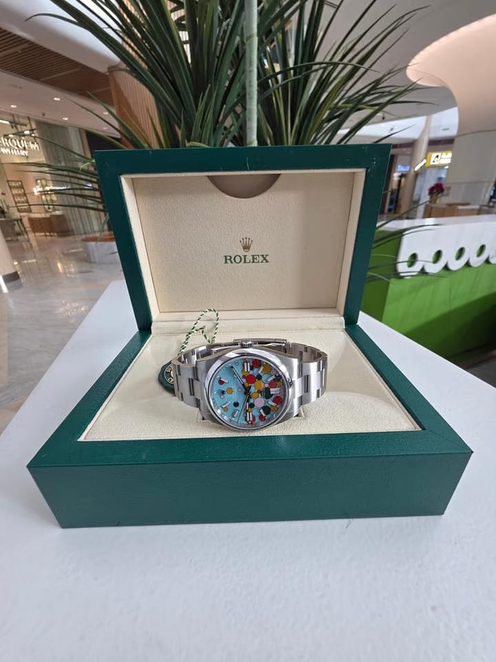 Rolex | Oyster Perpetual | 124300 | Steel | 41 mm | Steel | Turquoise | Automatic