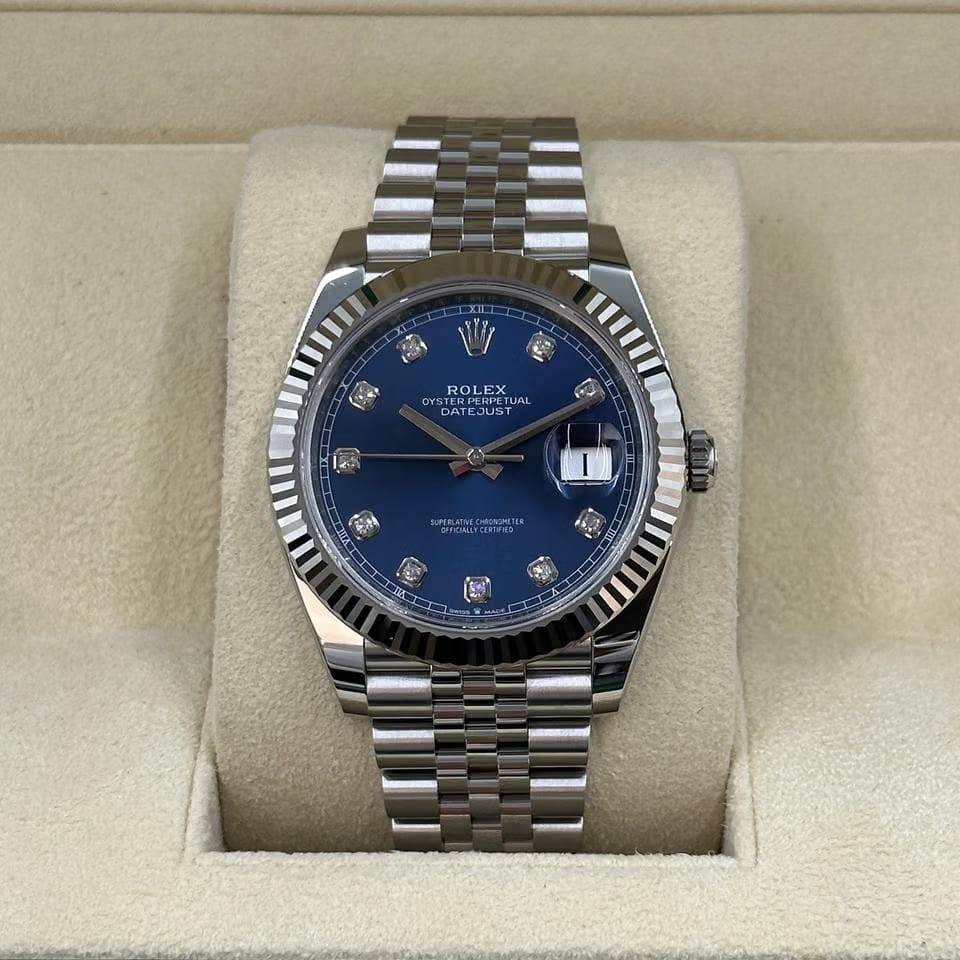Rolex | Datejust | 126334G | Steel | 41 mm | Steel | Blue | Automatic