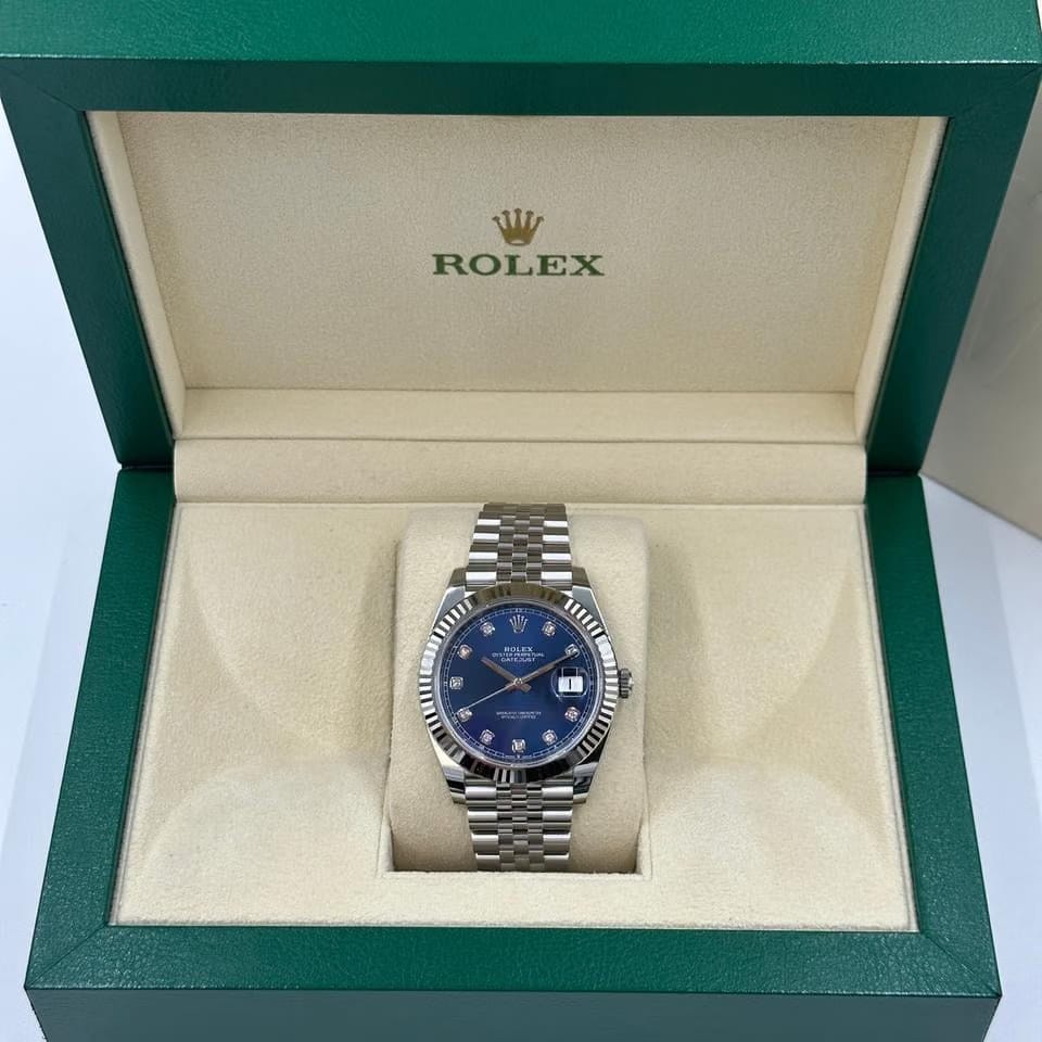 Rolex | Datejust | 126334G | Steel | 41 mm | Steel | Blue | Automatic