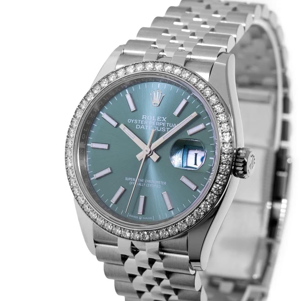 Rolex | Datejust | 126284RBR | Steel | 36 mm | Steel | Green | Automatic