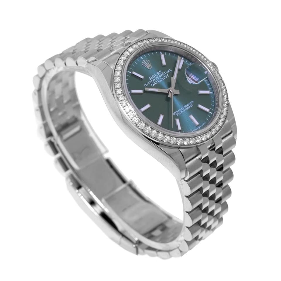 Rolex | Datejust | 126284RBR | Steel | 36 mm | Steel | Green | Automatic
