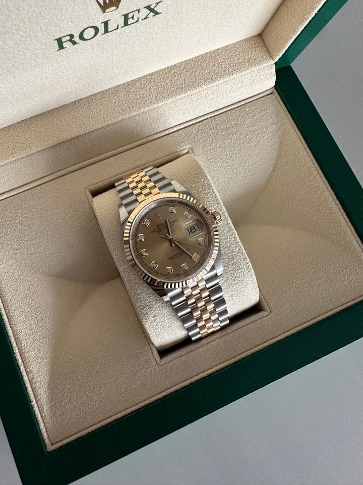 Rolex | Datejust | Two tone champagne dial 126233 2024 | Steel | 36 mm | Gold/Steel | Champagne | Automatic