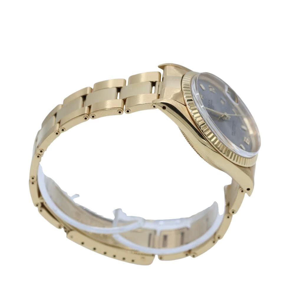Rolex | Oyster Perpetual | 15038 | Yellow gold | 34 mm | Yellow gold | Silver | Automatic