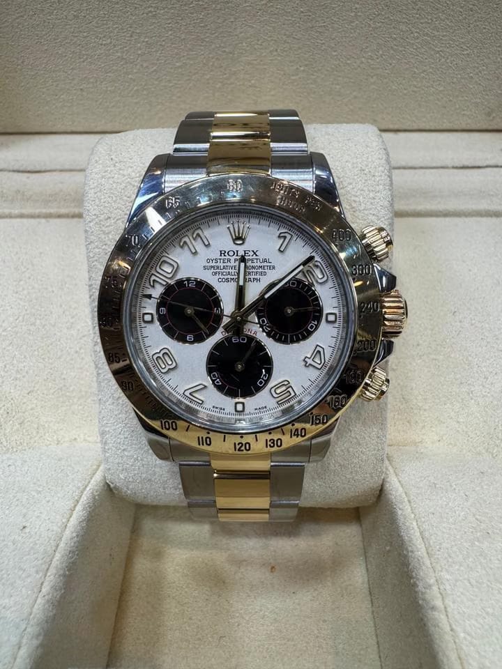 Rolex | Daytona | 116523 | Gold/Steel | 40 mm | Gold/Steel | White | Automatic