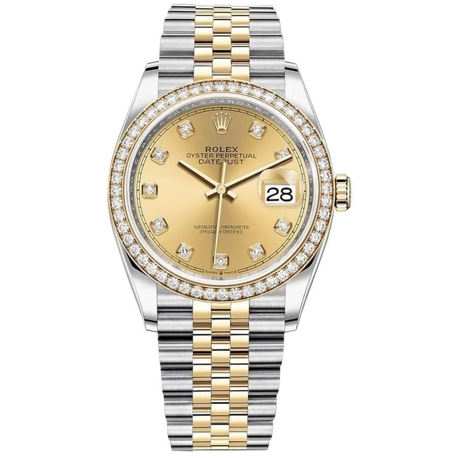 Rolex | Datejust | 126283RBR-0003 | 36 mm | Gold/Steel | Champagne | Automatic