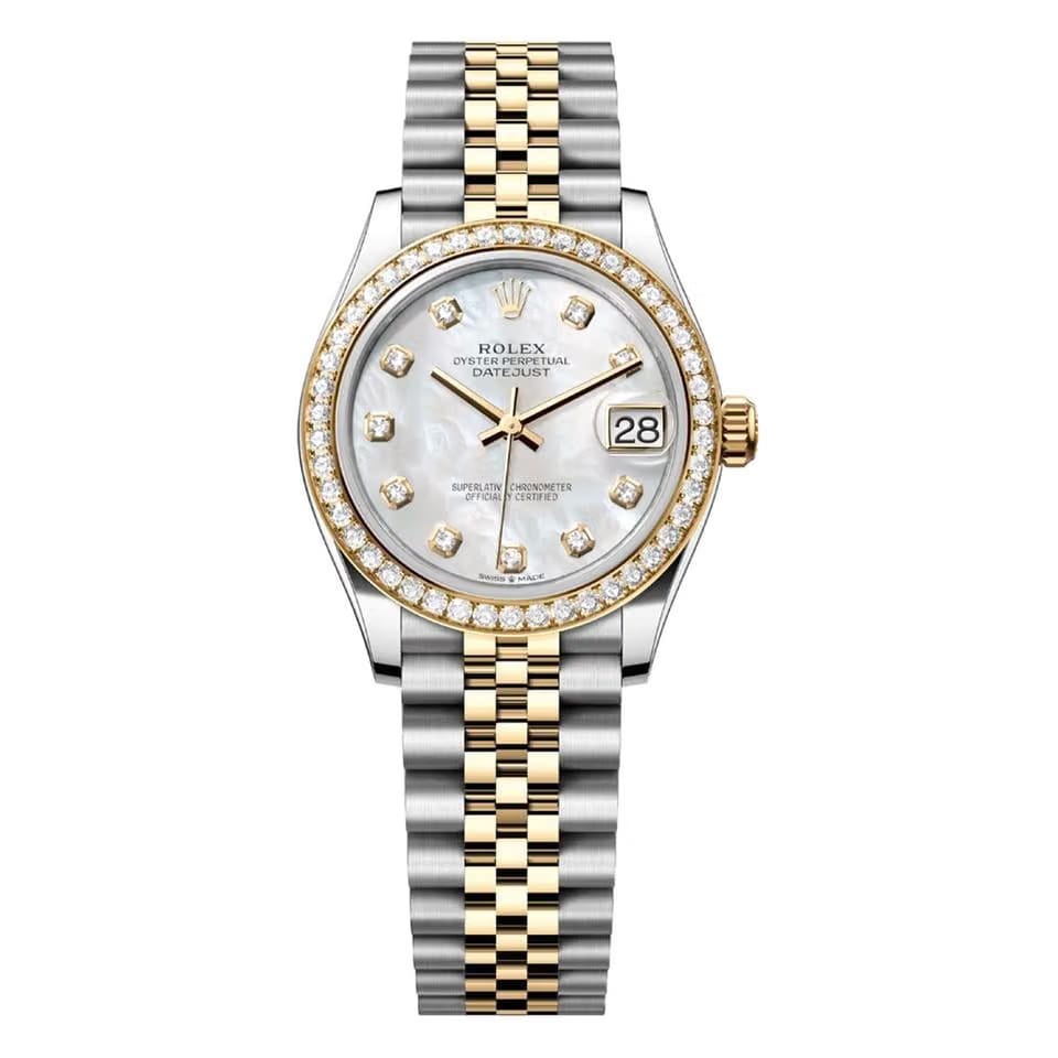 Rolex | Datejust | 278383RBR-0028 | 31 mm | Gold/Steel | Mother of pearl | Automatic