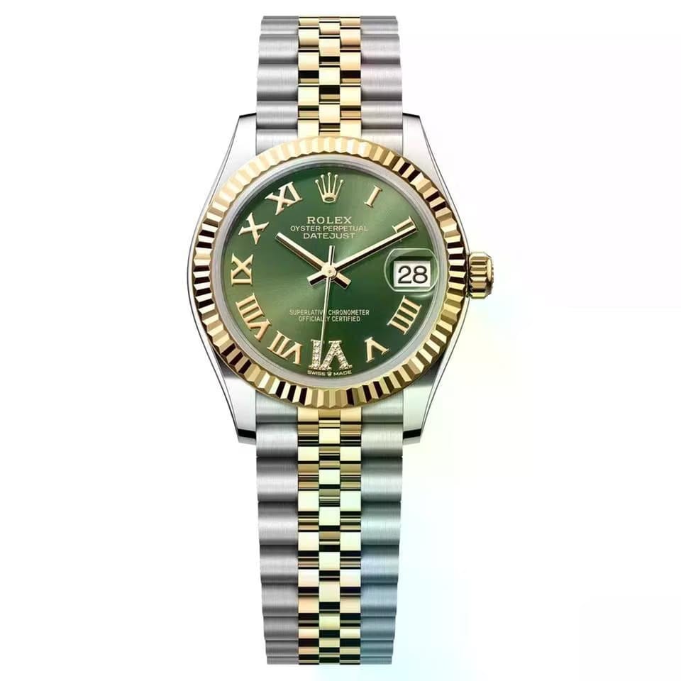 Rolex | Datejust | 278273-0016 | 31 mm | Gold/Steel | Green