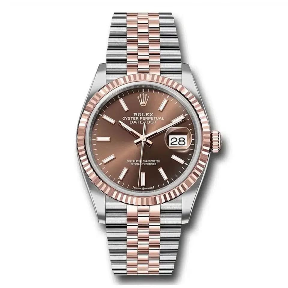 Rolex | Datejust | 126231-0043 | Steel | Gold/Steel | Brown | Automatic