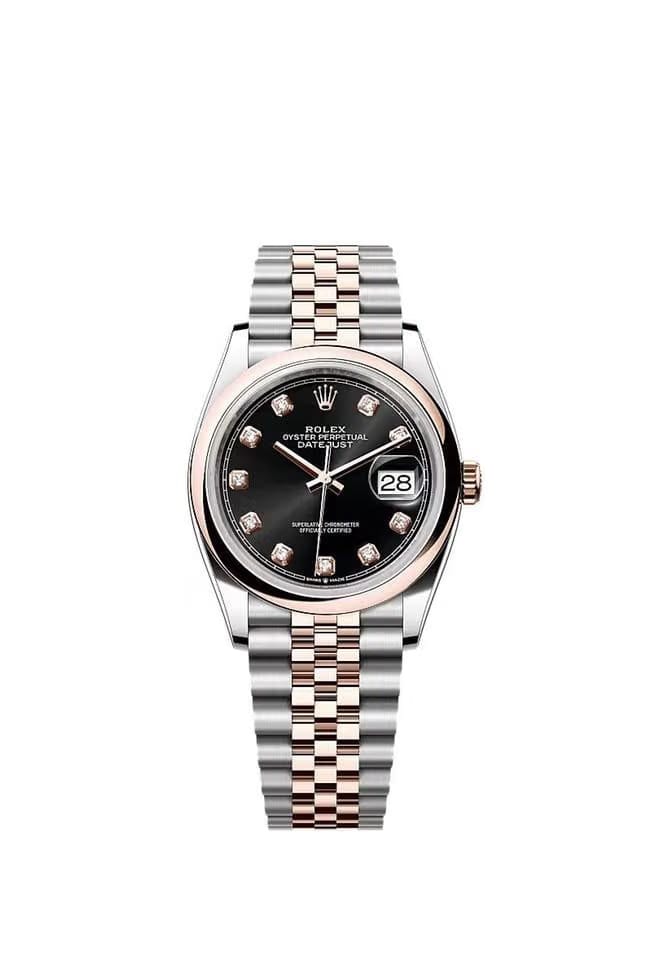 Rolex | Datejust | 126201 | Gold/Steel | 36 x 44 mm | Gold/Steel | Black | Automatic