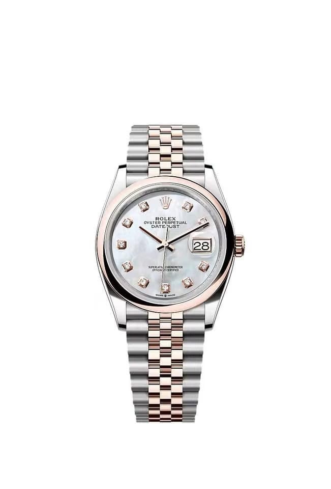Rolex | Datejust | 126201 | Gold/Steel | 36 x 44 mm | Gold/Steel | Mother of pearl | Automatic