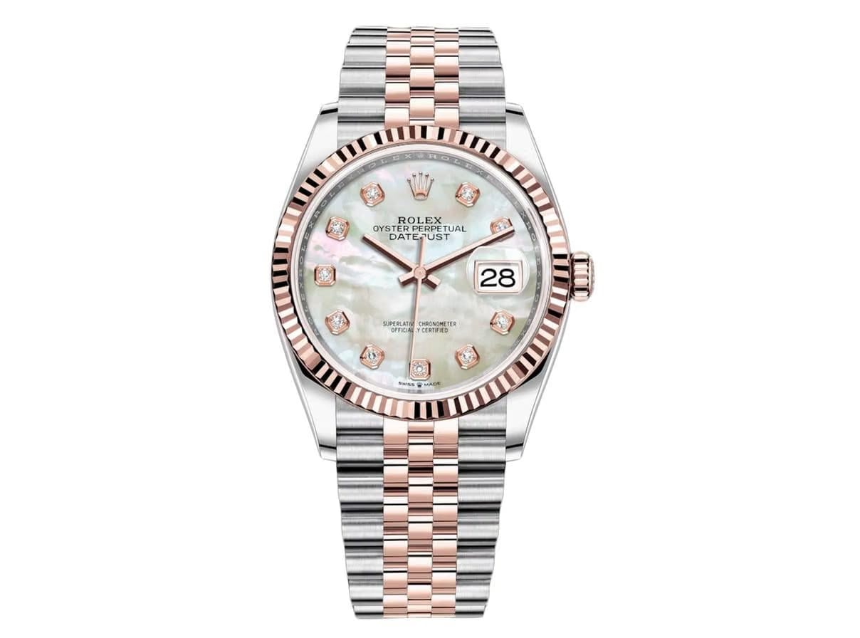 Rolex | Datejust | 126231 | Gold/Steel | 36 mm | Gold/Steel | Mother of pearl | Automatic