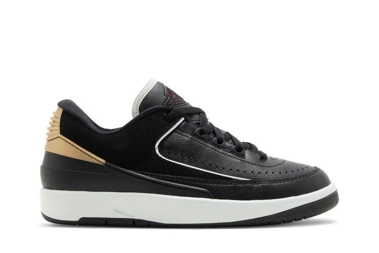 Wmns Air Jordan 2 Retro Low 'Black Metallic Gold'