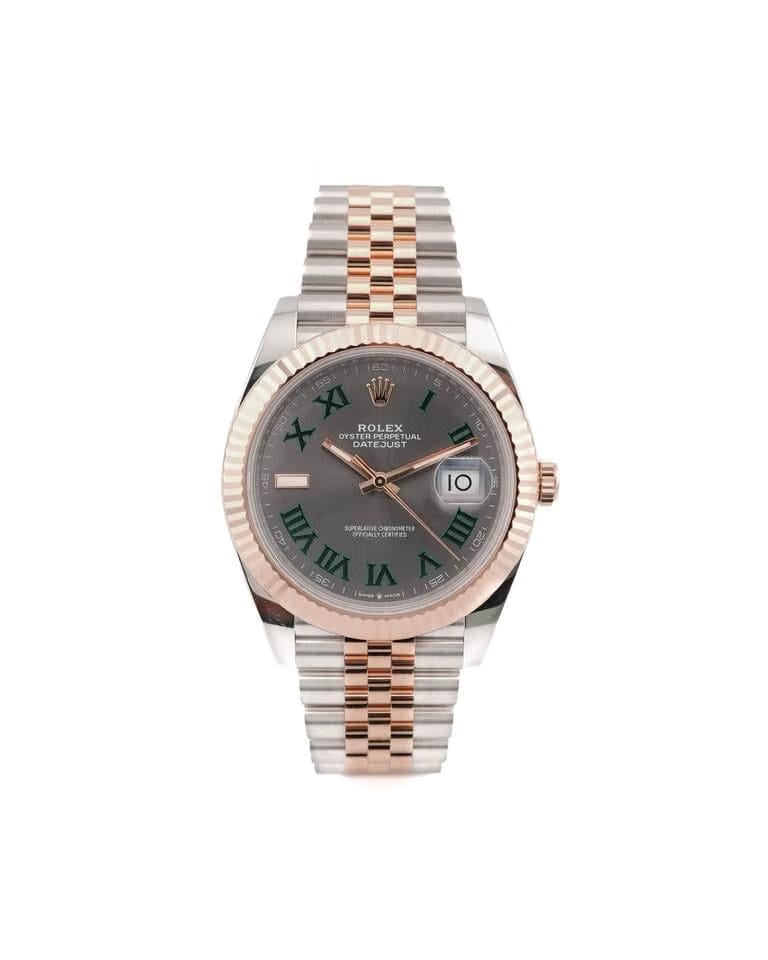 Rolex | Datejust | 126331 | Rose gold | 41 mm | Yellow gold | Grey | Automatic