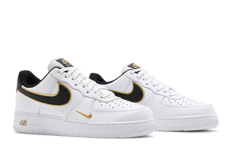 Air Force 1 '07 LV8 Metallic Swoosh Pack - White Metallic Gold