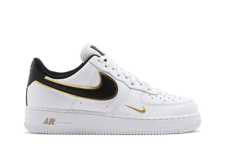 Air Force 1 '07 LV8 Metallic Swoosh Pack - White Metallic Gold