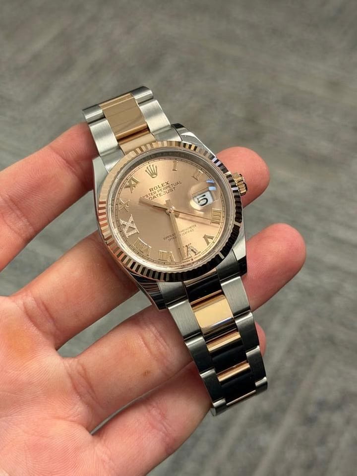Rolex | Datejust | 126231 | Steel | 36 Mm | Rose Gold | Pink | Automatic