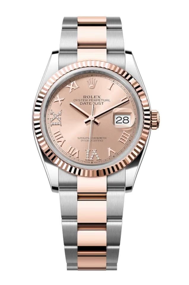 Rolex | Datejust | 126231 | Steel | 36 Mm | Rose Gold | Pink | Automatic