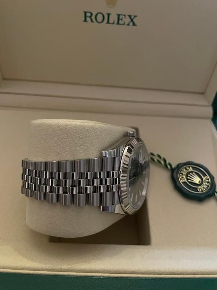 Rolex | Datejust | 126334 | White gold and steel | 41 mm | White gold | Green | Automatic